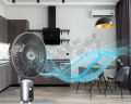 Quạt tích điện đa năng Kalpen thương hiệu Đức, Quạt tuần hoàn không khí đa năng 8 cấp độ, động cơ DC siêu bền. 