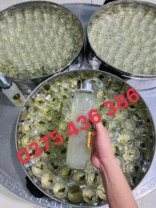 Nồi hấp chưng yến pate bánh bao hải sản bằng điện 47cm 3 tầng