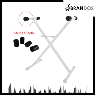 Karet Stand Kaki Keyboard Silang Besi QX-40