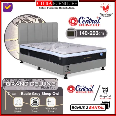 Central Spring Bed ® Springbed Central Grand Deluxe 140 x 200 Full Set - HANYA MATRAS