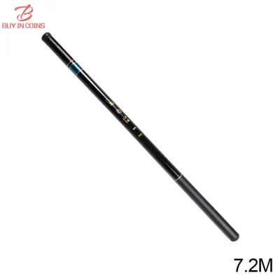 BC Ultralight Fishing Rod 2.7m-7.2m Portable Carbon Fiber Telescopic Fishing Rod