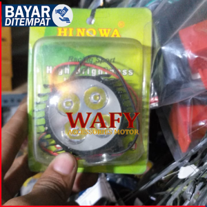 Lampu Tembak Sorot Depan Led 4 Mata 3 Mode Slim Gepeng Waterproof Universal