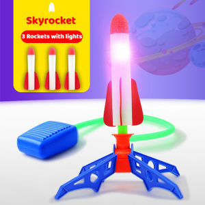 Children Toy Rocket Launch Chamber Inflatable Toy Flight Rocket Simulator Inflatable Rocket Launcher