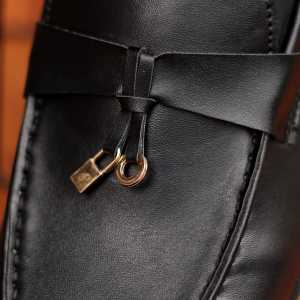 ZVN Bram Sepatu Loafers Pria Hitam Pantofel Formal Kerja Simple