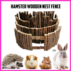 🇸🇬 Hamster Wooden Nest Fence Small Animals Toy