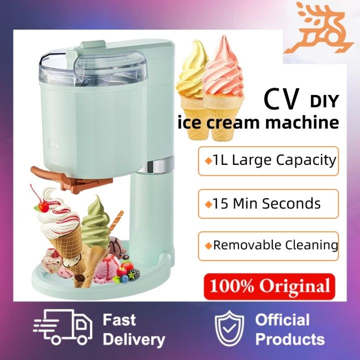 DIY Ice Cream Machine 1L Fully Automatic Home Homemade Fruit Yogurt