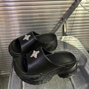 Free Shipping New 8Cm Thick-Soled EVA Slippers For Women Summer Height-Increasing Slip-On Outdoor Wear Non-Slip Sandals For Women