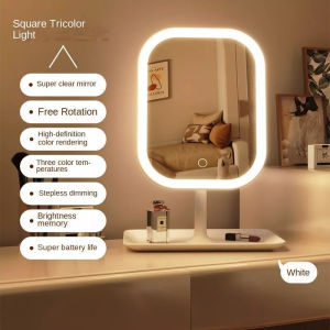 LED Makeup Mirror Dressing Table Mirror Beauty Makeup Mirror Fill Light Adjustable Cosmetics Mirror PAZU