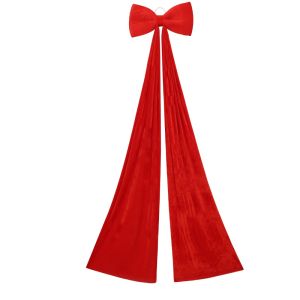 MAOMEI Màu trơn Nơ Giáng Sinh Lớn Treo Tự làm Nơ trang trí đỉnh cây thông Noel Dễ thương Sáng tạo Nơ ruy băng khổng lồ Trang trí nhà cửa theo phong cách lễ hội.
