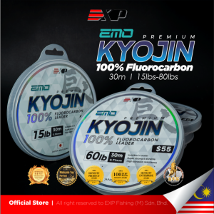 EXP EMO KYOJIN Leader Fluorocarbon 100% Japan Material Tali Leader Line Tali Perambut Bottom Siakap Laut Pantai Patin