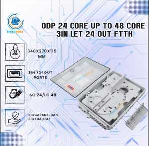 ODC ODP 48 CORE BOX PLC KOSONGAN/ LENGKAP SPLITTER DAN CLAMP