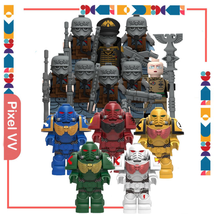 Warhammer 40000 Minifigures 40K Death Korps of Krieg Space Marines ...