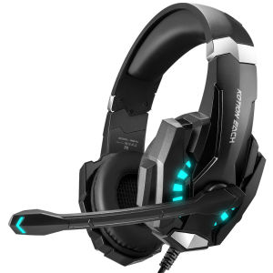 KOTION EACH G9000 G2000 G9600 Pro Gaming Headset Noise Cancelling Stereo Deep Bass Headphone with Microphone LED Light for PS4 PUBG Mobile Phone Laptop PC Gamer