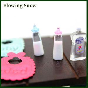 Blowing 1:12 Dolls House Miniature Baby Bottles Shampoo Bibs Set Nursery Accessory Gift