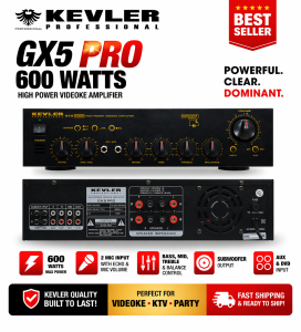 Kevler GX5 PRO High Power Integrated Amplifier 600W x 2 GX 5 karaoke amplifier gx-5 gx5pro kevler amplifier kevler original amplifier karaoke videoke amplifier