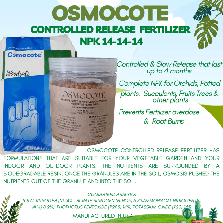Authentic Osmocote 141414 Fertilizer is best for Cactus ,Succulents