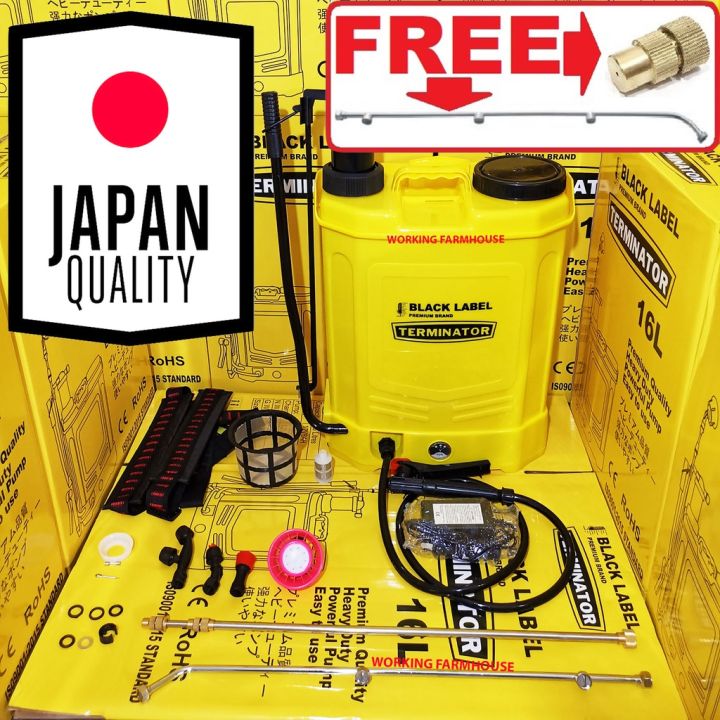 Terminator Mist Sprayer 2024 JAPAN TERMINATOR KNAPSACK SPRAYER 2 in 1 Electric Rechargeable and ...