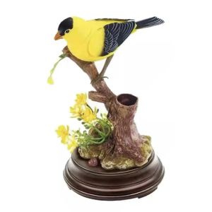 SI958 Electric Simulation Simulation Bird Toy Sound Voice Control Induction Birdcage Voice Control Bird Parrot Model Creativity Design Sound-producing Bird Pet Bird Cage