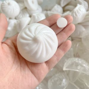 BEIBEI With Plug DIY Steamed Bun Sensory Fidgets Blank Craft DIY Empty Ball Skin Slow-rebound Soft TPR Dumpling Squishy Handmade