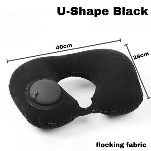 Inflatable Travel Pillow U-Shaped Pillow Air Pillow Portable Neck Support Pillows Head Rest Bantal Leher 旅行枕头