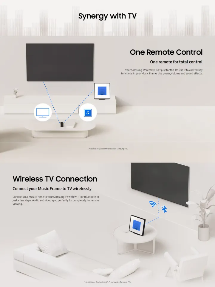 New 2024] Samsung LS60D Music Frame Wireless Speaker HW-LS60D/XM