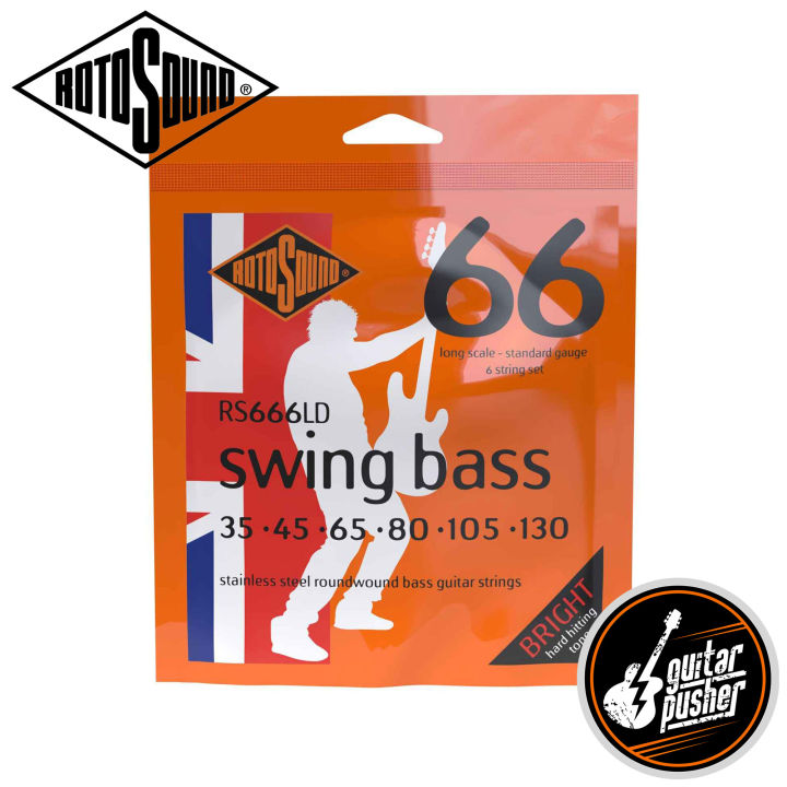 Rotosound Corde Per Basso Elettrico SWING 66 STAINLESS SETS 4 Corde BS66 BILLY SHEEHAN Custom 43 - Foto 10