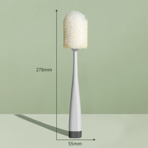 แปรงล้างขวดนม แปรงล้างขวด ทำความสะอาดแก้วน้ำ แปรงใช้ในครัว ที่ล้างขวด แปรงฟองน้ำ สำหรับล้างขวด แปรงทำความสะอาด ด้ามจับถนัดมือ