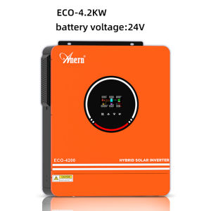 4.2KW MPPT Hybrid Inverter off Grid Solar Inverter 24V 120A MPPT Hybrid off-grid Inverter Pure Sine Wave Inverter Built-in Controller PV max. 500V DC to AC Converter