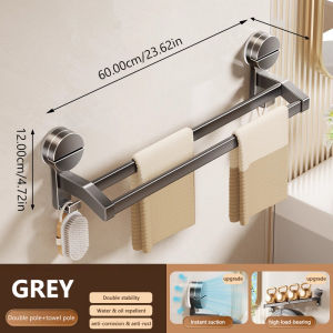 ชั้นวางของในห้องน้ำแบบไม่เจาะรูชั้นวางของสาชั้นวางของสี่เหลี่ยมผลิตภัณฑ์อลูมิเนียมกันน้ำและไม่เป็นสนิม