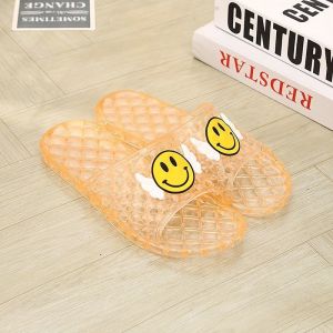 Ielgy mùa hè Phụ Nữ Trong Nhà Nhà nhựa phòng tắm chống trượt đế mềm PVC trong suốt pha lê Dép đi trong nhà