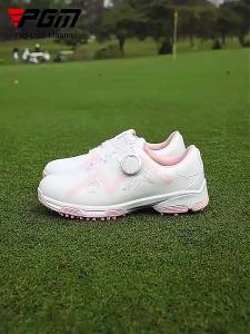 AUPGM Childrens golf shoes youth and childrens shoes with buckle closures waterproof and non-slip