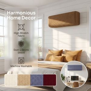 REGISTR Washable Air Conditioner Cover All-Inclusive Retractable AC Dust Cover Air Conditioner Protector Universal AC Protective Cover Indoor