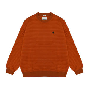 Greenlight Essential Jaket Stripe Pria Crewneck Regular Fit Polyester Badar HP-C050425