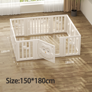 2 in 1 Kids Playpen Multifunctional Converts to Storage Shelf HDPE Safety Fence Easy to Clean & Assemble游戏围栏&收纳柜