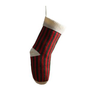 DJDK Hanging Knitted Christmas Stocking Large Size Large Capacity Christmas Hanging Sock Creative Snowflake Candy Bag Christmas Decorations