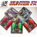 เหยื่อยาง HUNTER รุ่น FX  (1 แพ็ค มี2 ตัว พร้อมเบ็ด 1 ตัว ขนาด2/0) ใหม่ล่าสุด. 