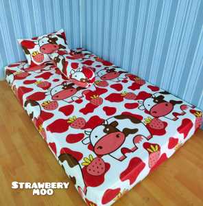 SPREI 90*200 MOTIF KARAKTER BUNGGA EMBOS POLOS/SPREI ANAK KOST/SPREI SINGLE