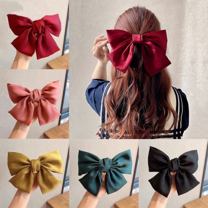 Korean Hair Clip Sweet Cute Big Bow Hairpin For Women Girls Hair Korean Hair Clip Sweet Cute Big Bow Hairpin For Women Girls Hair