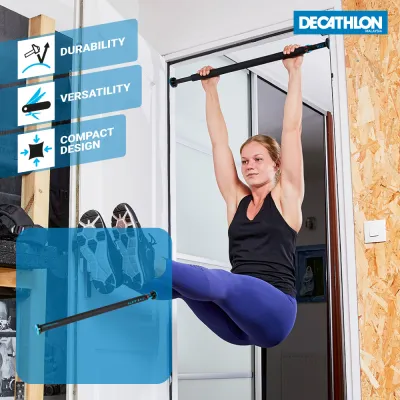 Decathlon Locking Door Mount 70 cm Pull-Up Bar BT 150 (Breaking Resistance) - Corength