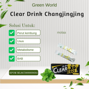 Green World Clear Drink – Minuman Herbal Pelancar BAB & Bantu Atasi Ambeien Herbal Alami untuk Wasir & Sembelit Minuman Kesehatan Pelancar Pencernaan & Ambeien Green World Clear Drink Pelancar BAB Alami Suplemen Herbal Pencernaan Sehat & Ambeien