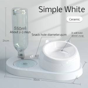 Cat Supplies Ceramic Rice Bowl Automatic Drinking Food Bowl Dog Bowl Dog Bowl Pet Dog Bowl