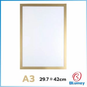 Blumey กรอบรูปแม่เหล็ก โชว์ป้ายประกาศติดผนัง แบบมีแถบแม่เหล็กสำหรับติดโชว์งาน ใบประกาศ  Magnetic photo frame