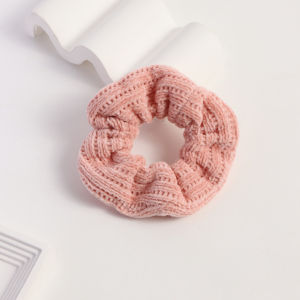 Harga Grosir - Ikat Rambut Scrunchie Rajut / Hair Tie Polos Warna