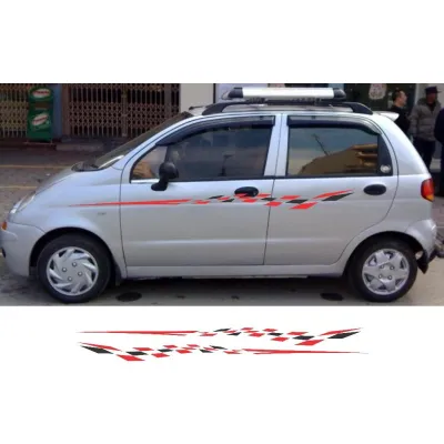 Tem dán xe ô tô 5 - 7 chỗ Tem trang trí sườn xe ô tô Matiz Mitsubishi Mazda Suzuki Honda Civic City kia soluto.