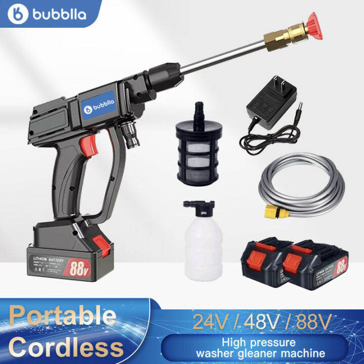 【cod】【24v 48v 88v】rechargeable Wireless Car Washer With Free Accessories Portable Water Pump 5425