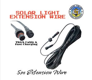 Solar extension 5m cord for solar floodlight ang ceiling light