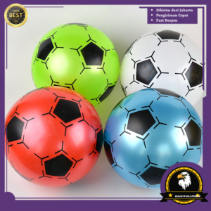Bola Karet Anak Mainan Bola Sepak Metalik Diamter 22cm