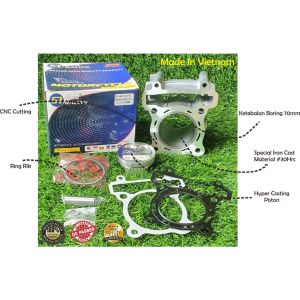 BLOK BORE UP JUPITER MX / VIXION / MX KING 57MM (150CC) 60MM (165CC) 62MM ( 177CC) 63MM ( 185CC ) 65MM ( 195CC ) MM SUM RACING