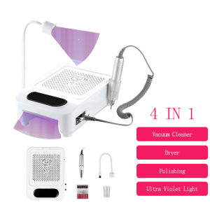 4 in 1 Nail Drill Machine/UV Nail Lamp /Nail Dust Collector/Polish Nail Machine Set Curing Dryer Manicure Tool