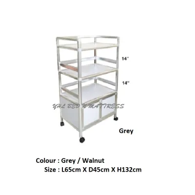 YHL 2 Doors Aluminium Rack With Open Shelf / Kitchen Cabinet / Storage Cabinet